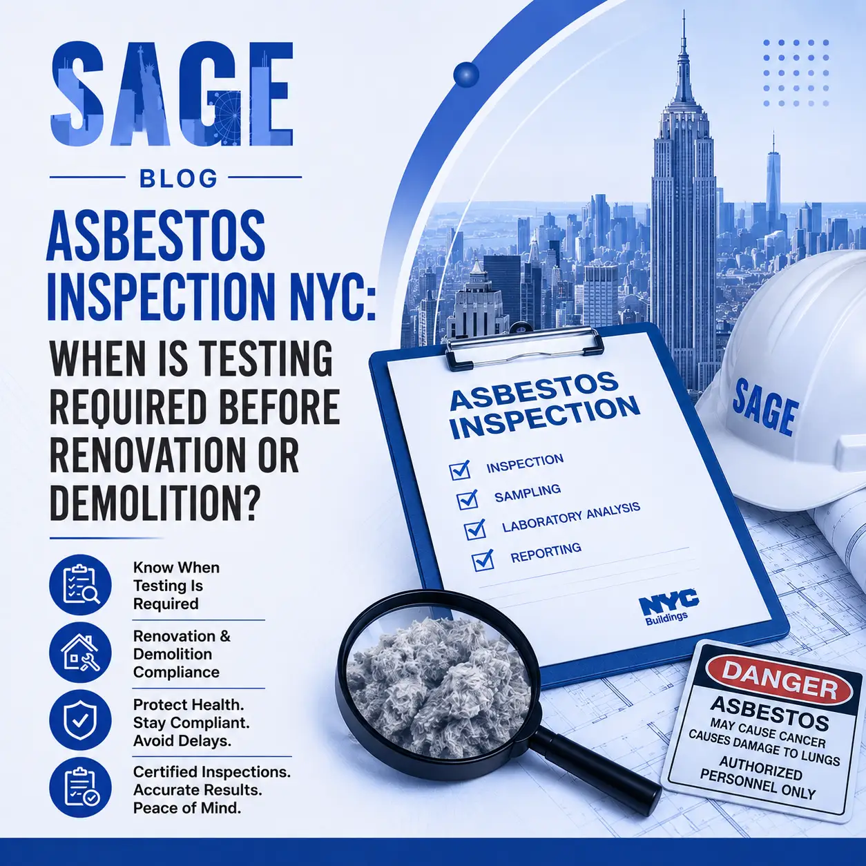 Asbestos Inspection NYC: When Is Testing Required Before Renovation or Demolition?